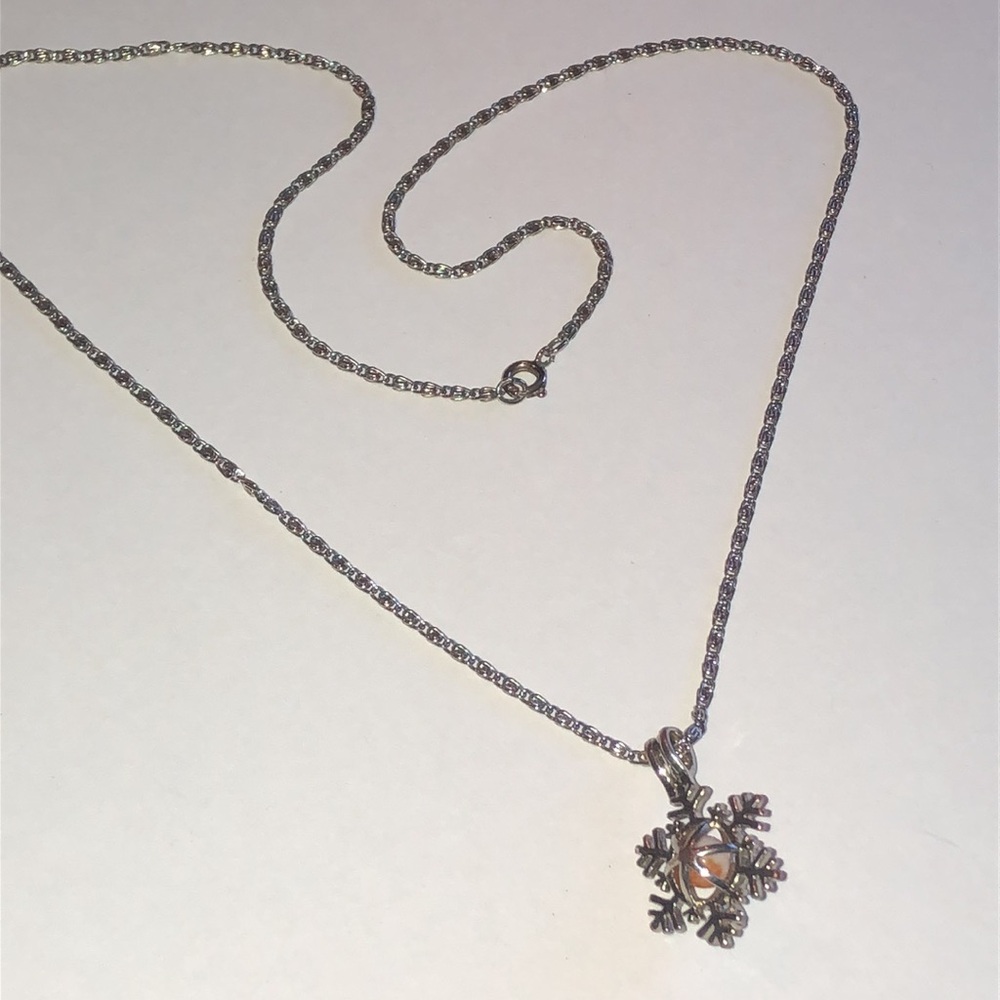 Silver Tone Snowflake Boho Interchangeable Bead P… - image 2